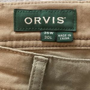 Orvis men’s pants brown khaki